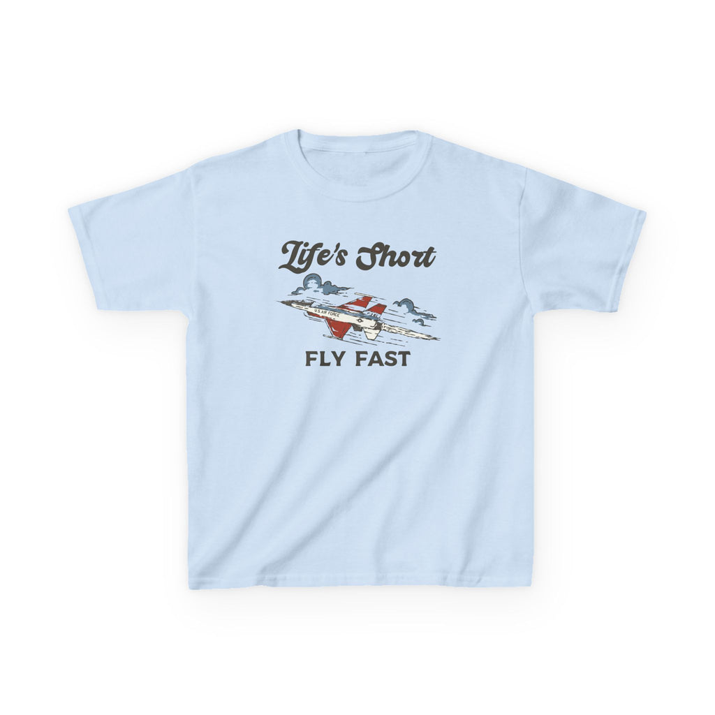 Kids Airplane T-Shirt - Fly Fast