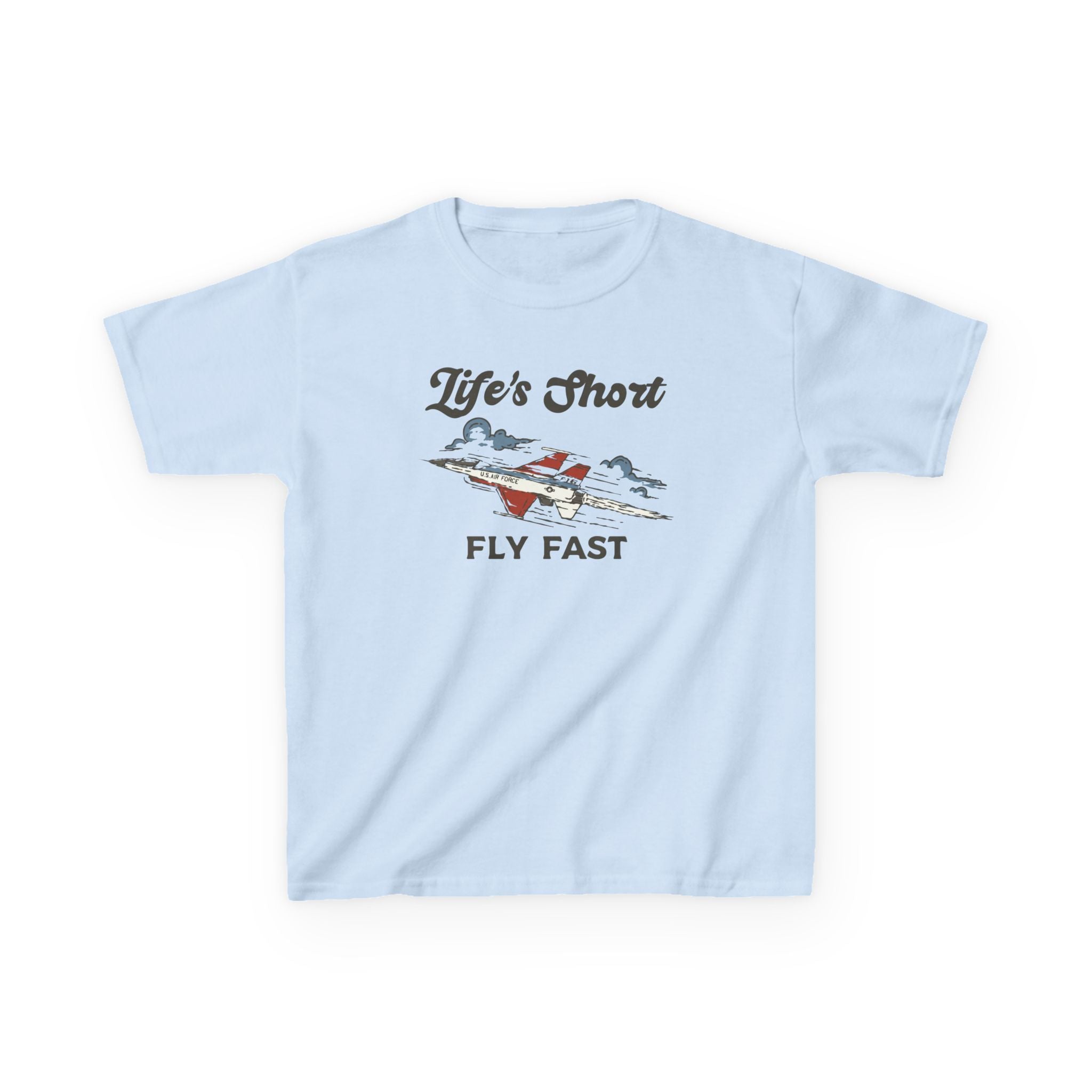 Kids Airplane T-Shirt - Fly Fast