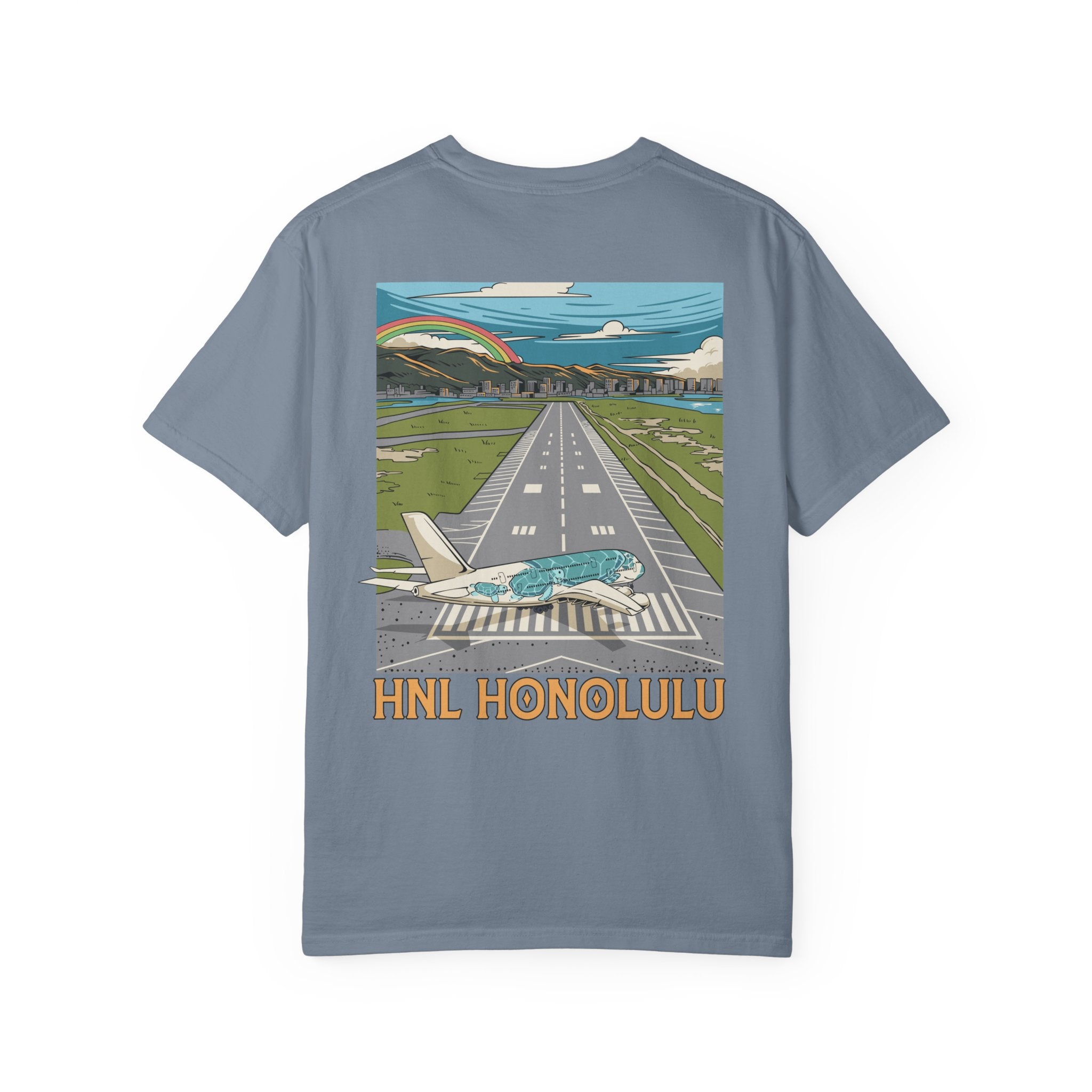 HNL - Honolulu Intl. Airport T-Shirt ("Honu" A380)