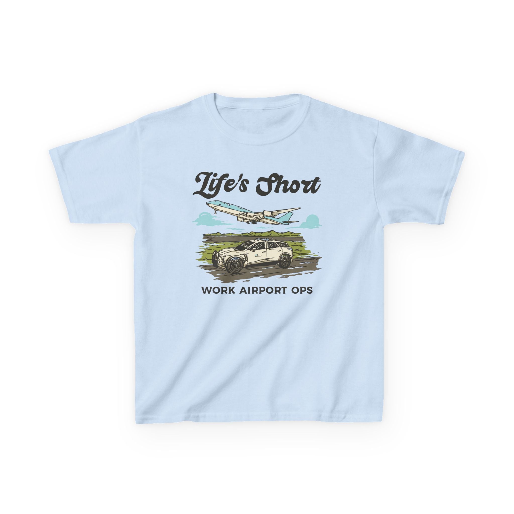 Kids Airplane T-Shirt - Work Airport Ops