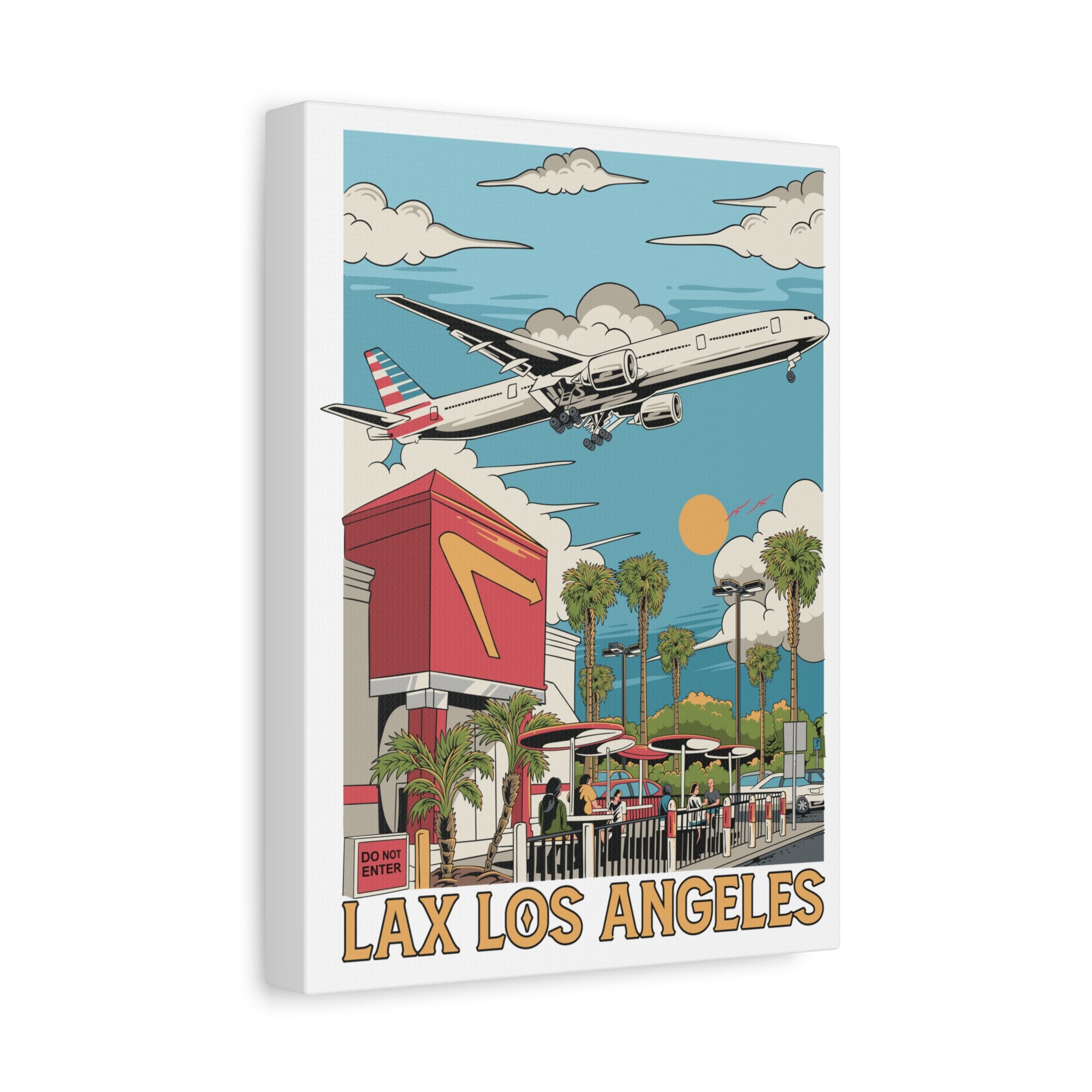 1.25" Stretched Matte Canvas - LAX