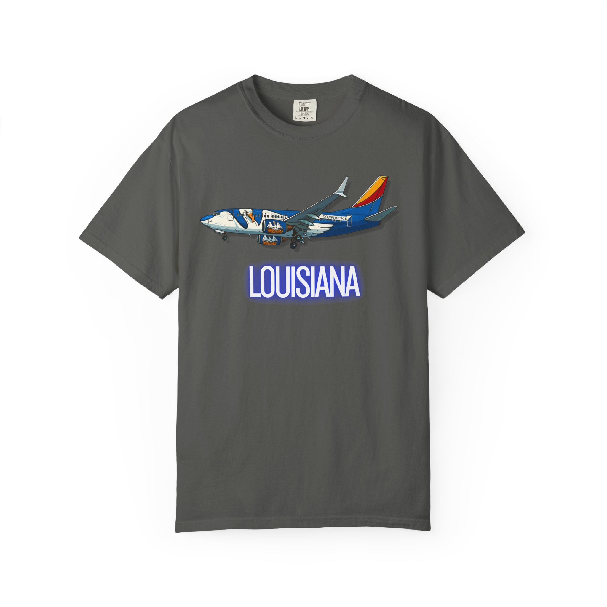 The LOUISIANA | State Flag | 737 Plane T-Shirt