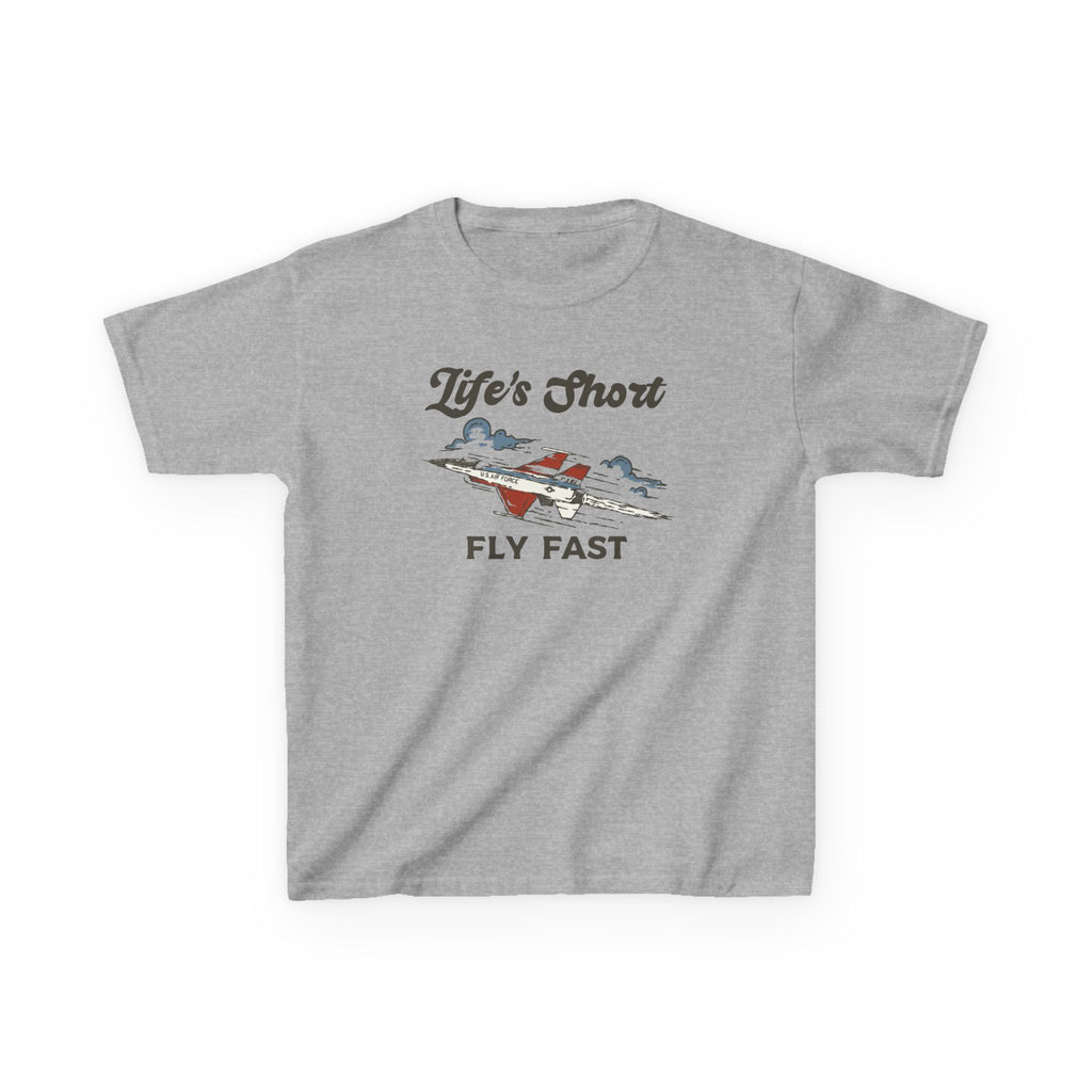 Kids Airplane T-Shirt - Fly Fast